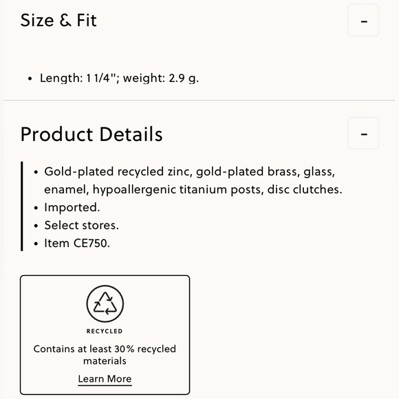 J.Crew NWT Pavé Reindeer Statement Earring - Picture 3 of 4